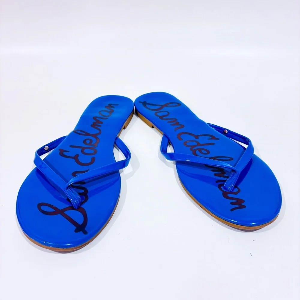 SAM EDELMAN‎ Blue flip flops - Picture 2 of 7